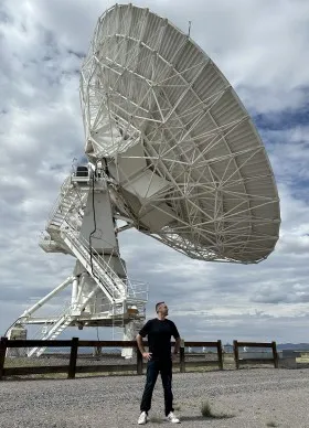 Kevin at the Very Large Array